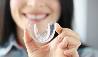 mouthguard used for dental implant care in Worthington