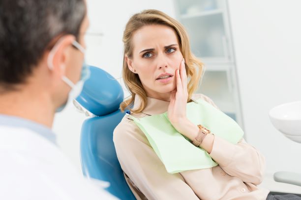 dental patient with toothache